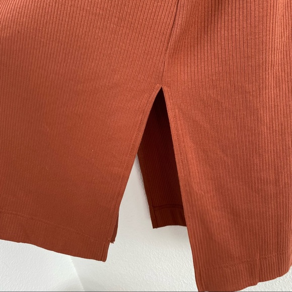 029. NWOT Halogen Ribbed Side Slit Open Button Front Long Maxi Sweater - Picture 12 of 12